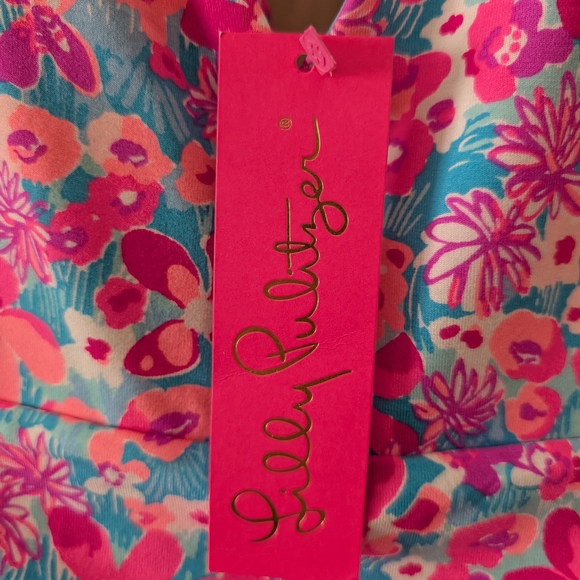 Lilly Pulitzer Aura Pink Baby Bloomer Dress - Size M - Picture 5 of 6